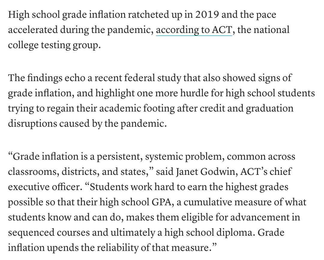 美高GPA通胀在疫情期间越演越烈？只有做得更好才能受到大学的青睐！