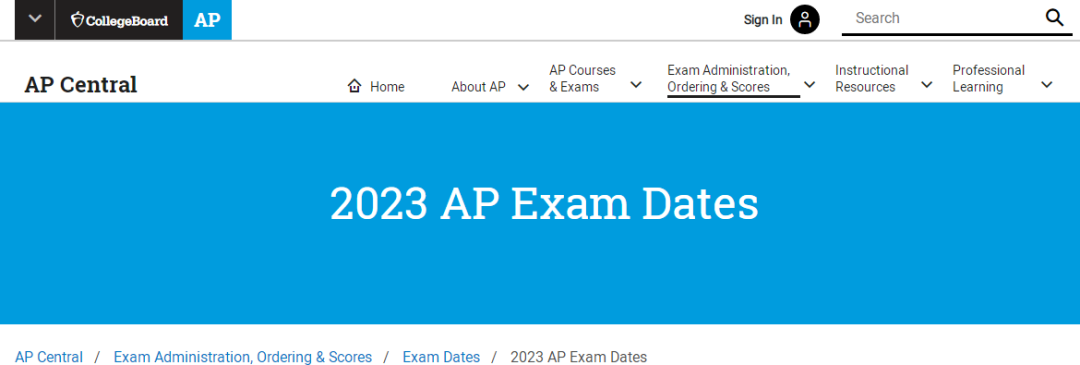 最新！2023年AP大考安排公布啦，5月1号开始！