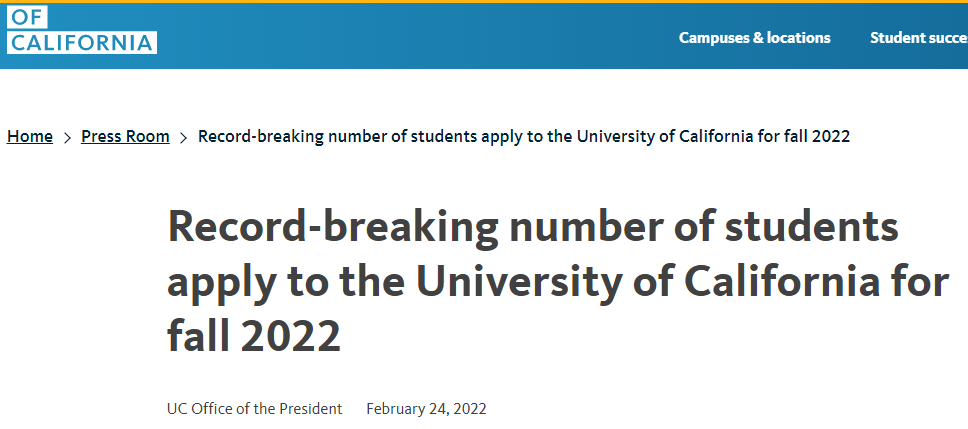 生气！加州大学UC系扩招3W多，留学生靠边站