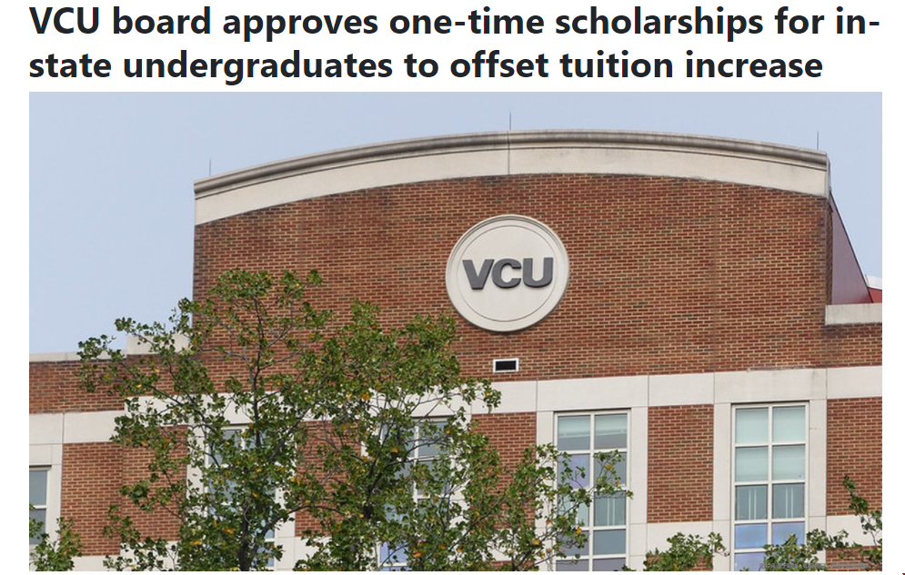 美国VCU大学批准为州内本科生提供一次性奖学金.png