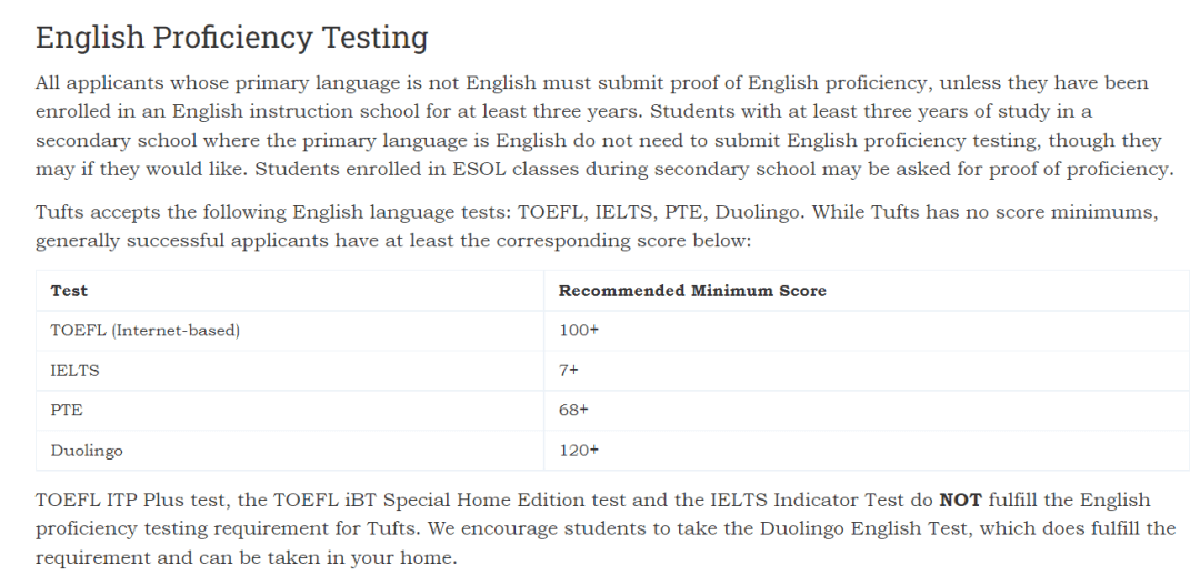 美国大学TOP30院校语言类考试政策，这些大学不接受托福家考！