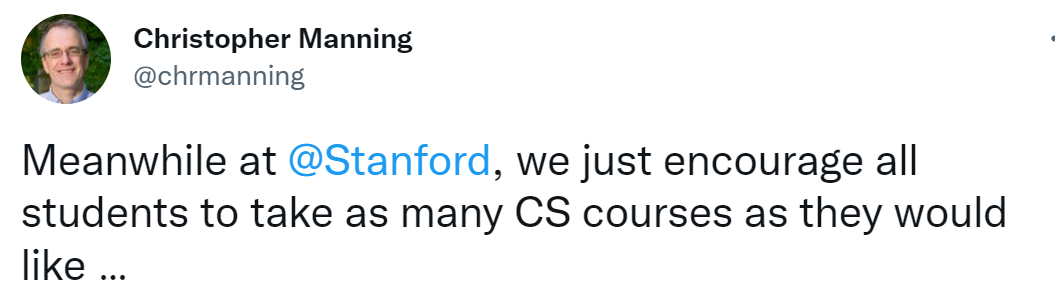 加州大学伯克利分校热门专业限人数，斯坦福大学则相反