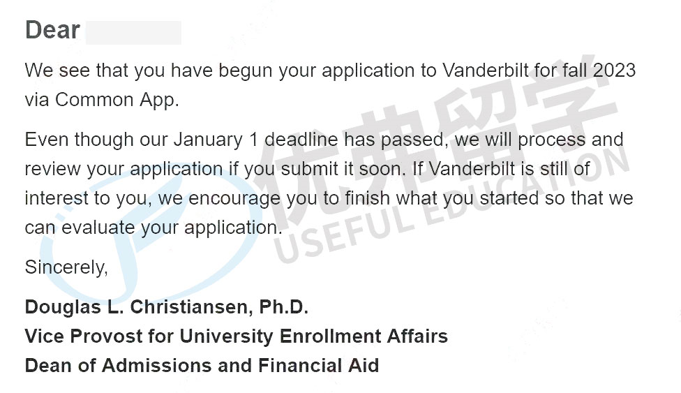 范德堡大学截止日期后仍接受RD申请递交，芝大、JHU等也延长RD申请！