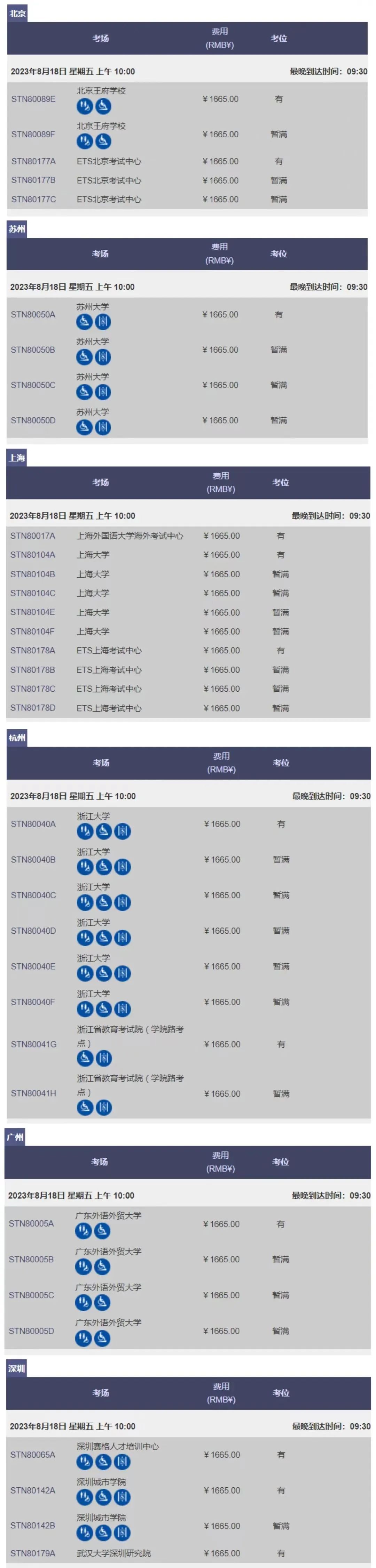 注意！GRE新增8月考位！