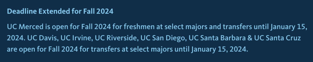 加州大学UC系宣布申请延期