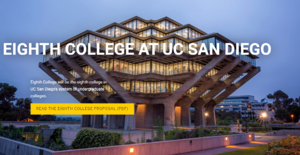 加州大学圣地亚哥分校UCSD新增第八学院：Engagement and Community